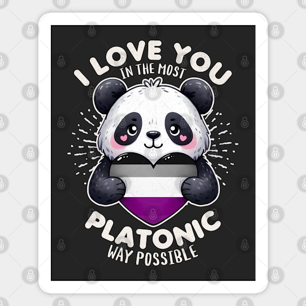 Platonic Love Panda Magnet by BeanStiks